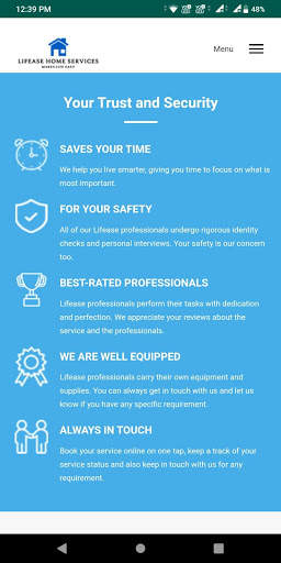 Lifease Home Services скриншот 1