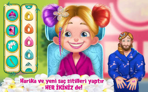 Babayla Spa Günü - Kızlar için Süslenme Macerası screenshot 2