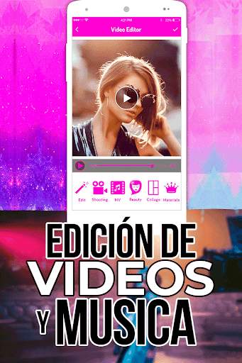 Editar Videos con Musica Fotos Efectos y Letras screenshot 4