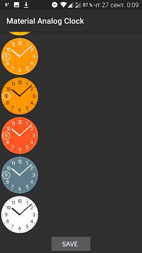 Material Analog Clock screenshot 6