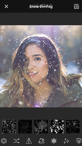 Snowfall Overlay Photo App скриншот 1