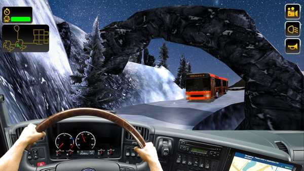 Offroad Snow Tourist Bus Drive screenshot 6