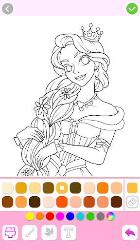 Princess Coloring:Drawing Game screenshot 4