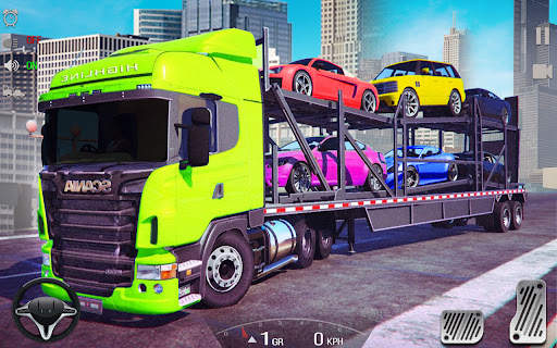 Cars Transporter Truck Games screenshot 1