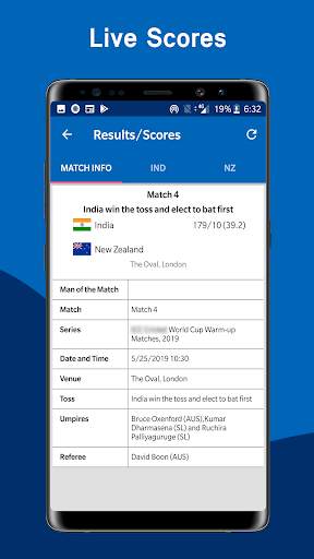 Cricket Cup 2019 Time Table Schedule Live Score screenshot 6