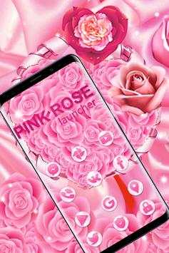 Pink Rose Launcher screenshot 1