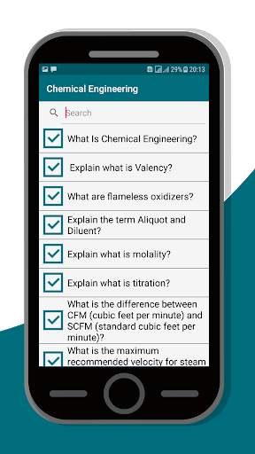 Chemical Engineering Mcqs screenshot 3