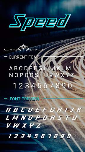 Speed Font for FlipFont , Cool Fonts Text Free 3 تصوير الشاشة