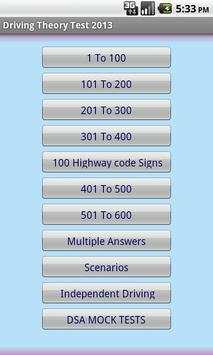 THEORY TEST  FREE screenshot 1