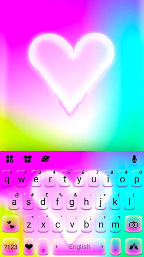 Pink Pastel Heart Keyboard Theme screenshot 5