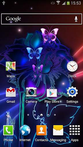 Neon Butterfly Live Wallpaper screenshot 4