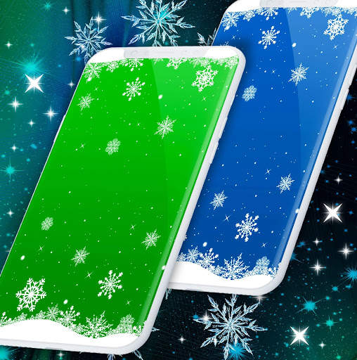 Ice Snowflakes Wallpapers ❄️Snow Live Wallpaper screenshot 2