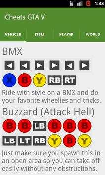 Cheats GTA 5 screenshot 1