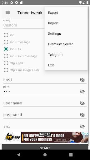 Tunneltweak - Free SSH/Proxy/VPN screenshot 2