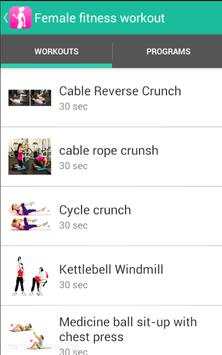Female Fitness Workout screenshot 3