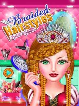 Braided Hairstyles Girls Games screenshot 1