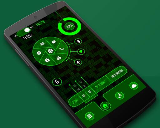 Snappy Launcher 2021 - hi-tech launcher theme screenshot 1