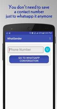 WhatsSender For Whatsapp screenshot 1