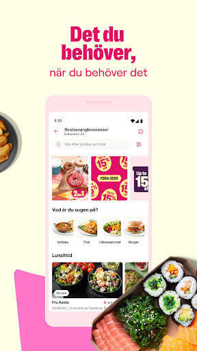foodora Sverige: matleverans screenshot 2