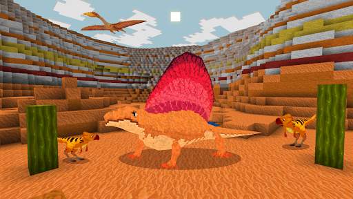 JurassicCraft: Free Block Build & Survival Craft screenshot 1
