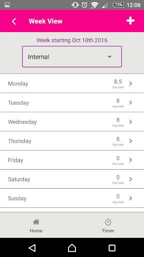Tempora Timesheet скриншот 2