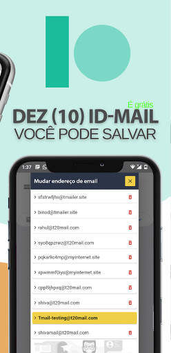 T Mail - Endereço de e-mail temporário gratuito screenshot 3