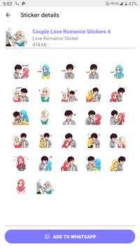 Love Romance Couple Stickers for Whatsapp Stickers screenshot 5