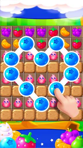 Sweet Fruit Puzzle - Link Line Games screenshot 1