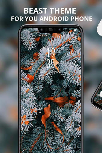 Flower theme black shark for Galaxy M20 screenshot 1