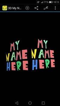 3D Mein Name lustige Tapete screenshot 3
