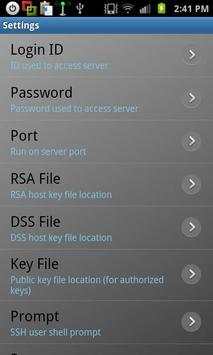 Rooted SSH/SFTP Daemon screenshot 2