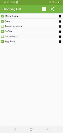 Shopping List - Tiny & Easy screenshot 1