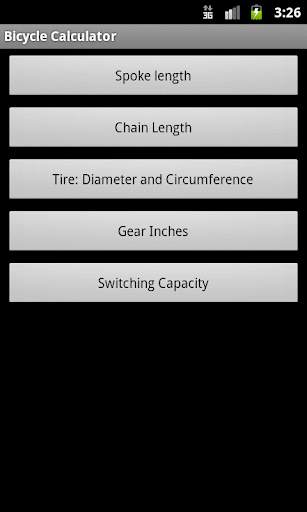 Bicycle Calculator (BikeCalc) screenshot 3