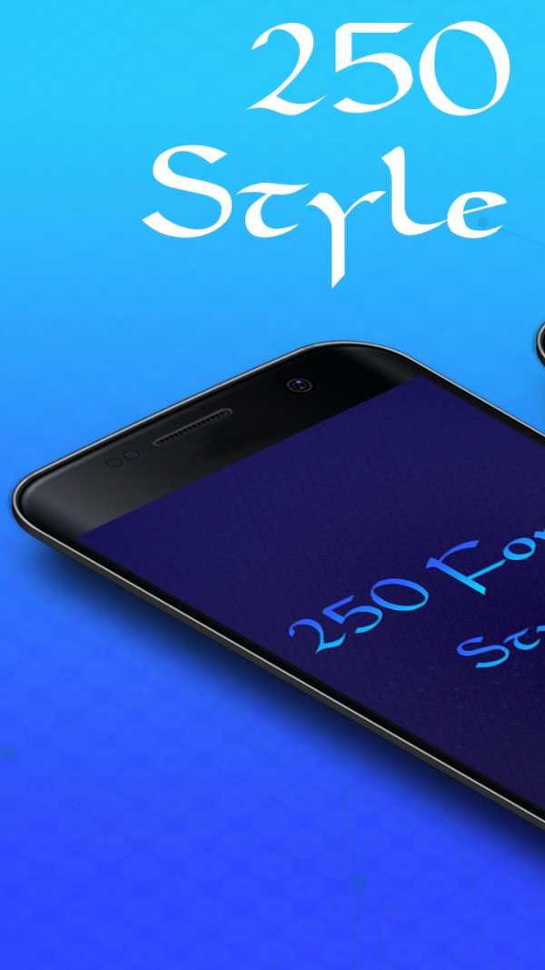 250 Font Style скриншот 1
