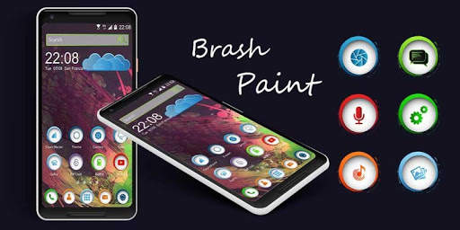 Colorful Brush Paint Theme screenshot 4