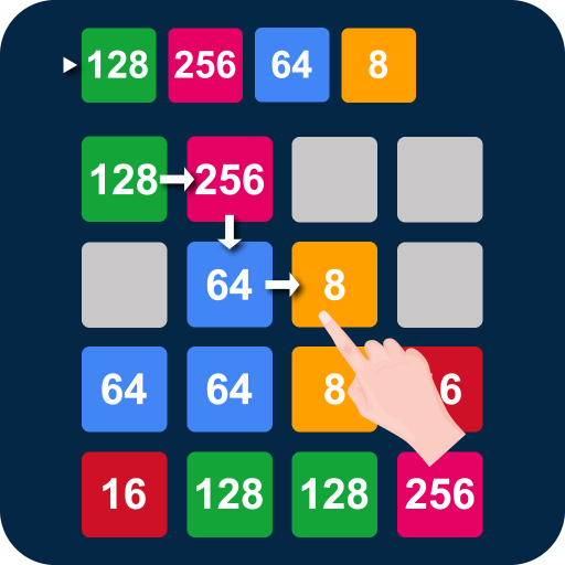 2048 Place n Merge Numbers: Match 3 Block Puzzle icon