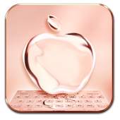 Crystal Apple Keyboard Theme - Rose Color Beauty 10001002
