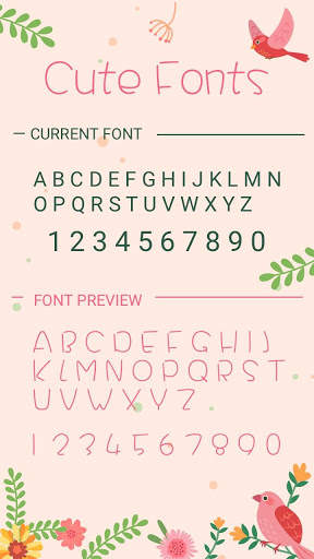 Cute Font untuk FlipFont , Font Keren Bebas Teks screenshot 3
