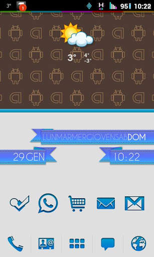 Go Launcher Theme HoloLight screenshot 1