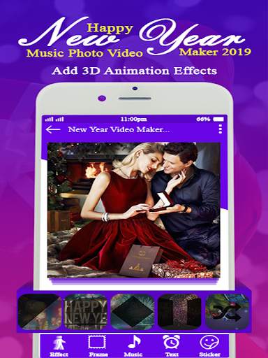Happy New Year Music Photo Video Maker 2020 screenshot 5