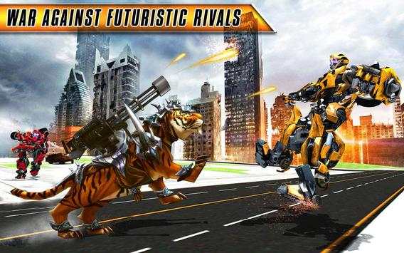 Wild Tiger Transforming Robot Battle Robot Games screenshot 6
