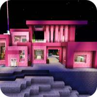 Pink Haouse Map For Minecraft logo