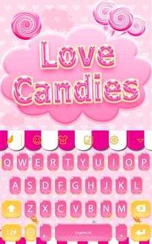 Love candies for Keyboard screenshot 1