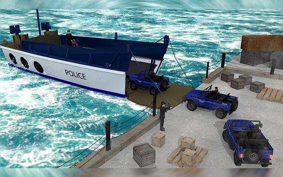 Police Airplane Transport: Ship Driving screenshot 9