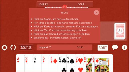Pro Rommé online screenshot 5