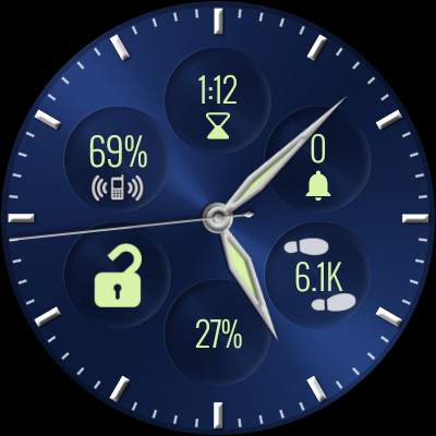 Bubble Cloud Tile Launcher Watch face (WearOS) screenshot 30