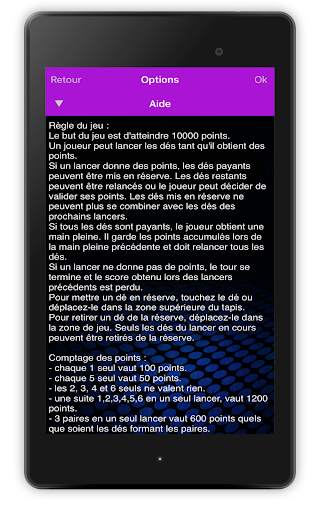 Jeu de dès 10000 néon screenshot 9
