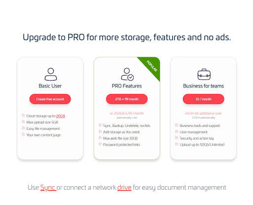 Files.fm cloud storage and backup screenshot 6