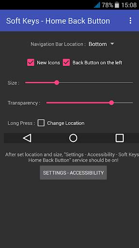 Soft Keys - Home Back Button скриншот 3