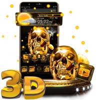 3D Skull Glass Tech Launcher Theme💀